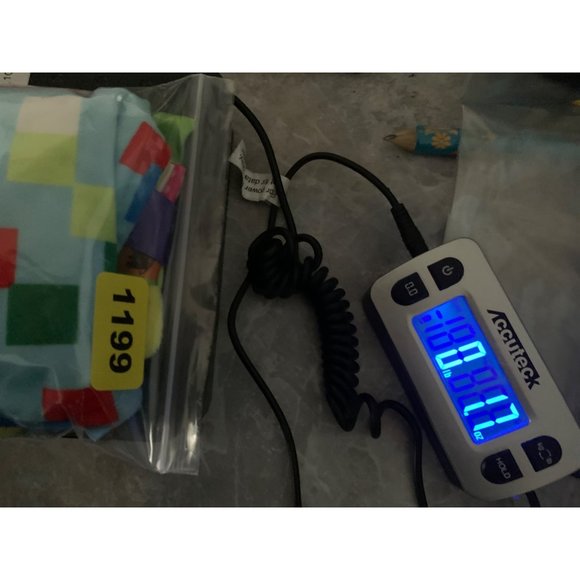 Cong Erle Tab Security Blanket Yellow Back Squares on Blue Print - Picture 7 of 7